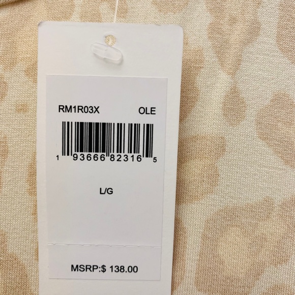 Supersoft Terry Tank Romper Oatmeal Leopard Size L - Picture 7 of 13